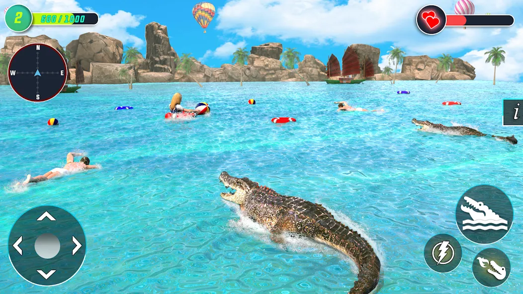 Crocodile Games: Animal Games [МОД: Много денег, Монет и Все открыто] Screenshot 5