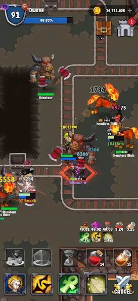 The Walking Hero - Idle RPG (Зе Волкинг Хиро) [МОД: Все открыто, Дополнительные деньги и Меню MOD] Screenshot 1