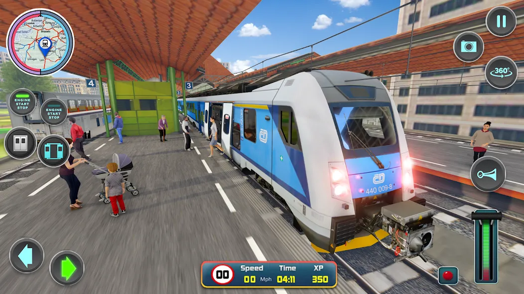 City Train Driver- Train Games [МОД: Деньги, Монеты и Меню MOD] Screenshot 2