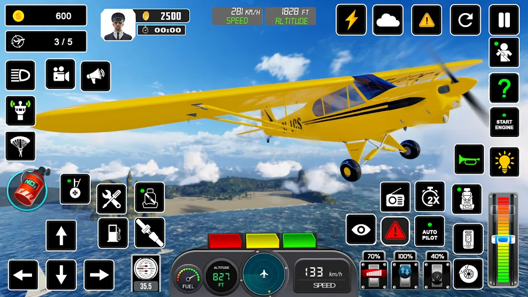 Pilot Flight Simulator Games [МОД: Деньги, Монеты и Меню MOD] Screenshot 5