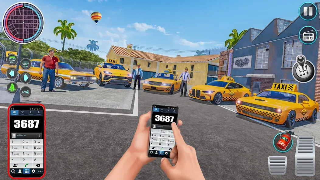 City Taxi Driving: Taxi Games [МОД: Меню, Бесконечные монеты и Открытые уровни] Screenshot 2