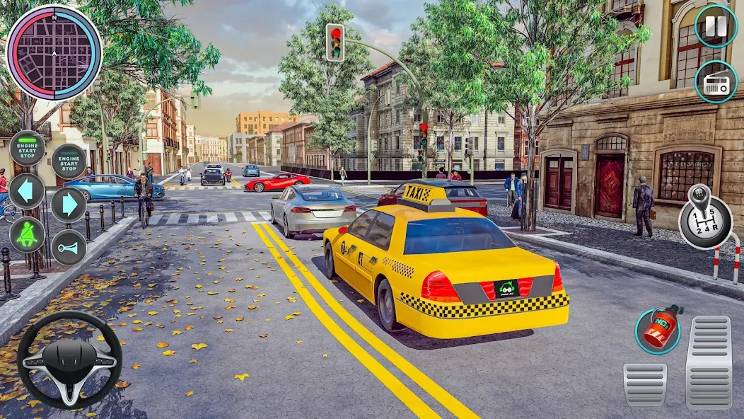 City Taxi Driving: Taxi Games [МОД: Меню, Бесконечные монеты и Открытые уровни] Screenshot 5