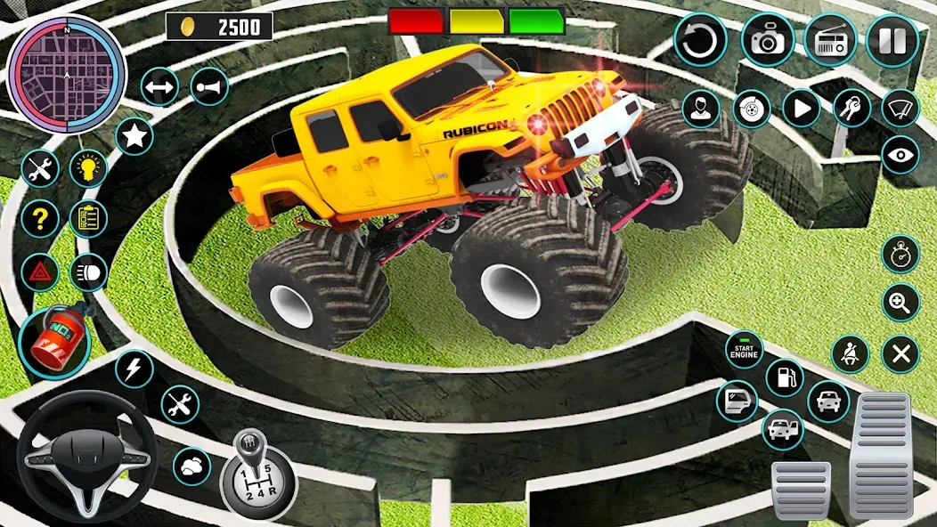 Monster Truck Maze Puzzle Game [МОД: Бесконечные деньги, Монеты и Мега MOD] Screenshot 2