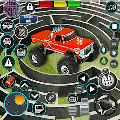 Скачать Monster Truck Maze Puzzle Game [МОД: Бесконечные деньги, Монеты и Мега MOD] | Взлом Monster Truck Maze Puzzle Game на Андроид