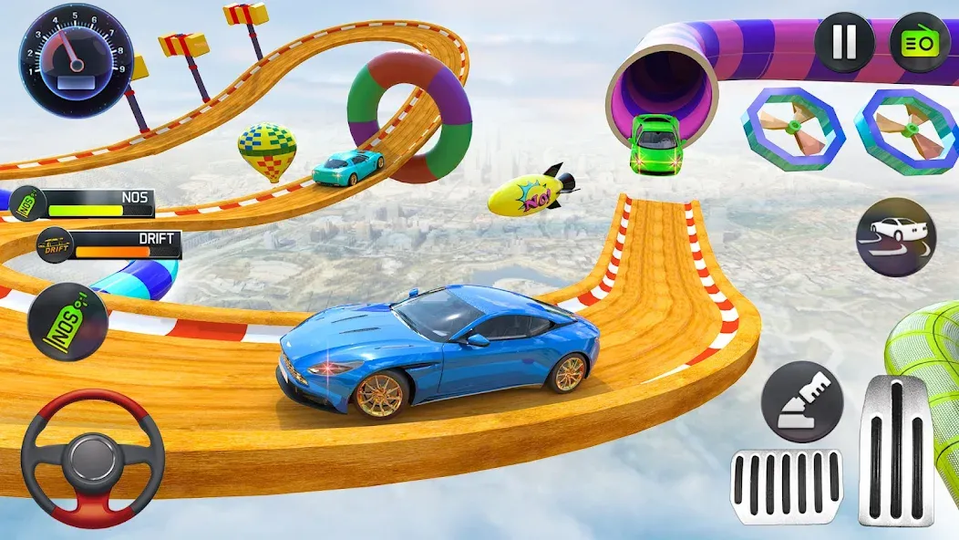 Mega Ramp Car Stunts Race Game [MOD: Бесконечные деньги] - Скриншот 3