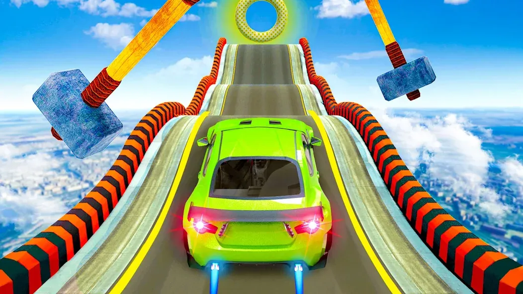 Mega Ramp Car Stunts Race Game [MOD: Бесконечные деньги] - Скриншот 5