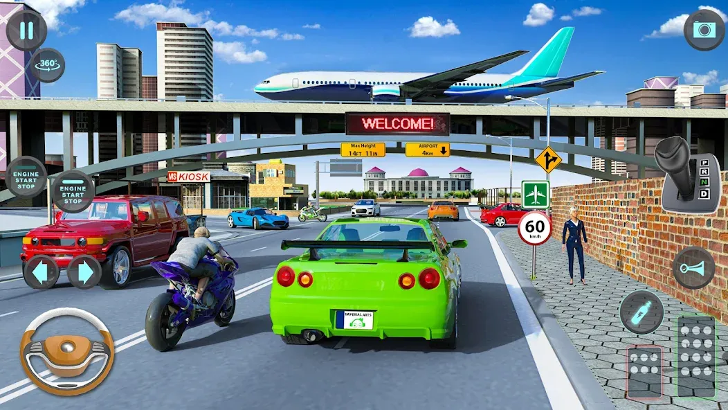 Modern Car Driving School Game [МОД: Деньги, Монеты и Меню MOD] Screenshot 1