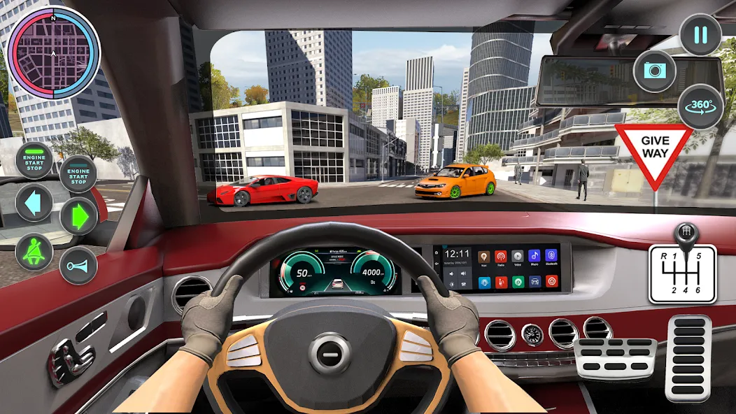 Modern Car Driving School Game [МОД: Деньги, Монеты и Меню MOD] Screenshot 2
