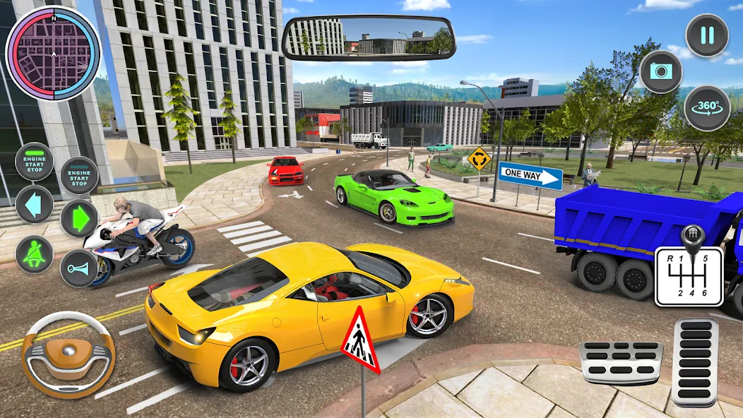 Modern Car Driving School Game [МОД: Деньги, Монеты и Меню MOD] Screenshot 4
