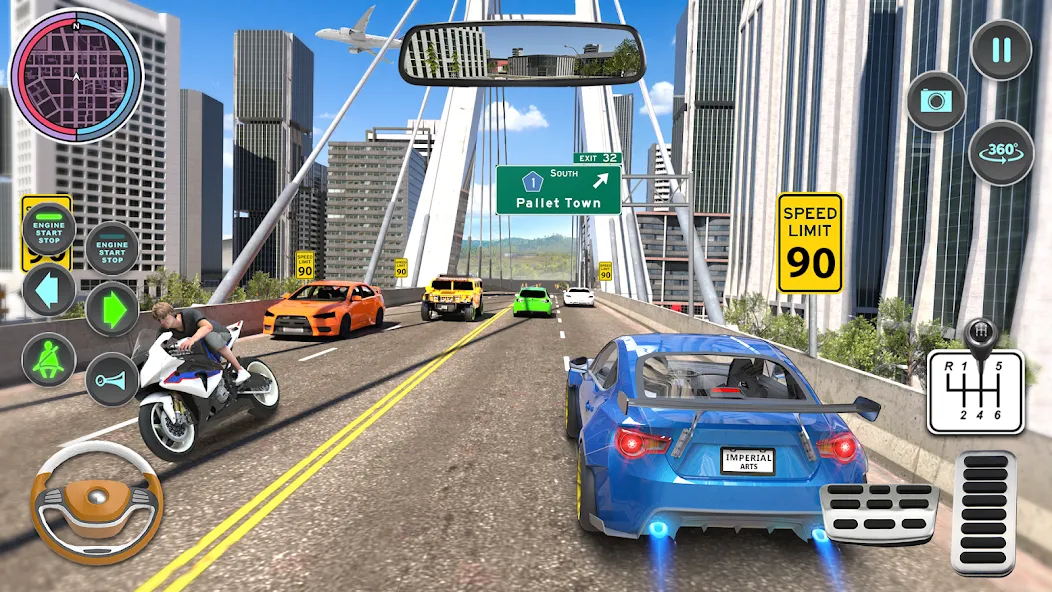 Modern Car Driving School Game [МОД: Деньги, Монеты и Меню MOD] Screenshot 5