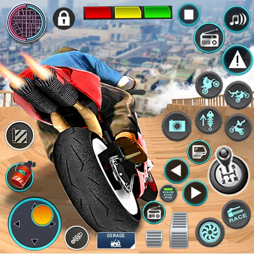 Mega Ramp Bike Stunts Games 3D [МОД: Все открыто, Дополнительные деньги и Меню MOD] Screenshot 1
