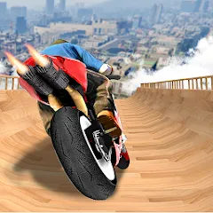 Скачать Mega Ramp Bike Stunts Games 3D [МОД: Все открыто, Дополнительные деньги и Меню MOD] | Взлом Mega Ramp Bike Stunts Games 3D на Андроид