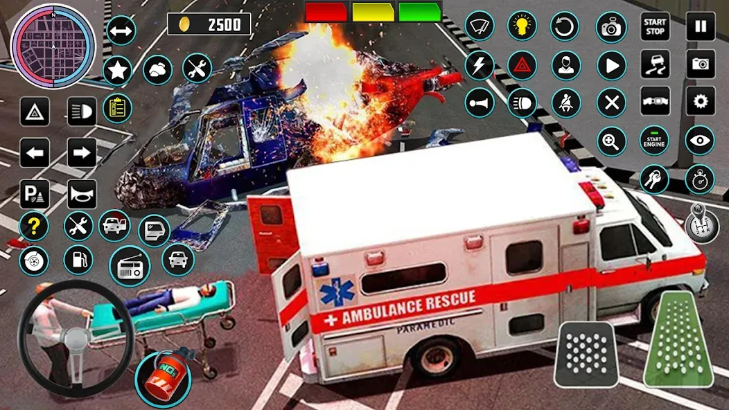 Heli Ambulance Simulator Game [МОД: Деньги, Монеты и Меню MOD] Screenshot 4