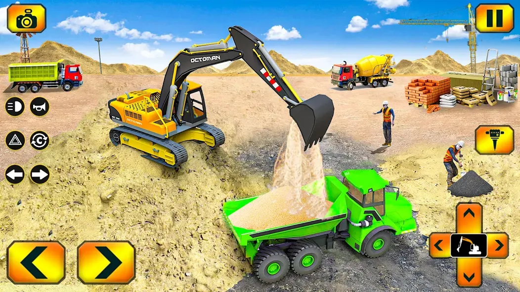 Sand Excavator Simulator Games [МОД: Много монет, Открытые уровни и Мега MOD] Screenshot 2