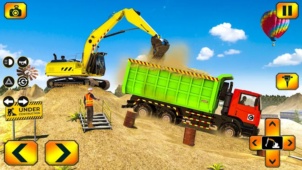 Sand Excavator Simulator Games [МОД: Много монет, Открытые уровни и Мега MOD] Screenshot 5