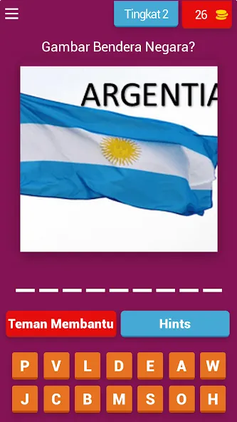 Tebak Gambar Bendera (Тебак Гамбар бендера Негара) [МОД: Много денег, Монет и Все открыто] Screenshot 3