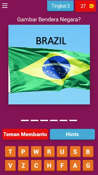 Tebak Gambar Bendera (Тебак Гамбар бендера Негара) [МОД: Много денег, Монет и Все открыто] Screenshot 4