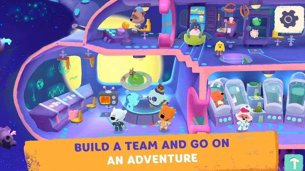 Be-be-bears in space [МОД: Деньги, Монеты и Меню MOD] Screenshot 2