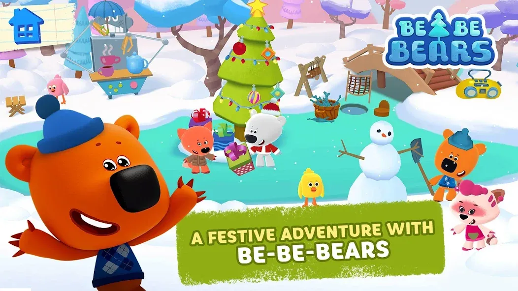 Be-be-bears - Creative world [МОД: Много монет, Открытые уровни и Мега MOD] Screenshot 3