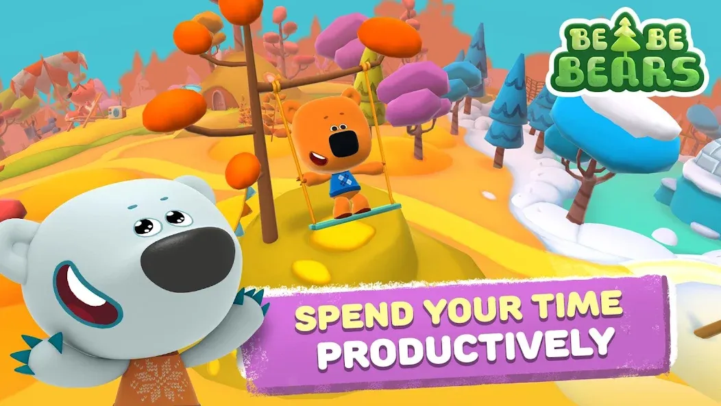 Be-be-bears: Adventures [МОД: Много денег, Монет и Все открыто] Screenshot 3