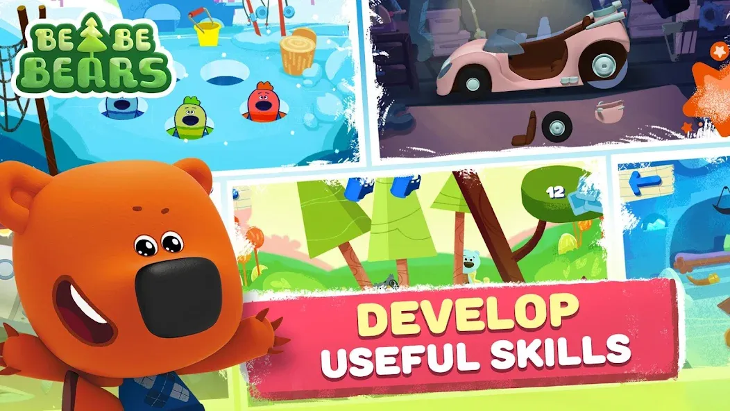 Be-be-bears: Adventures [МОД: Много денег, Монет и Все открыто] Screenshot 4