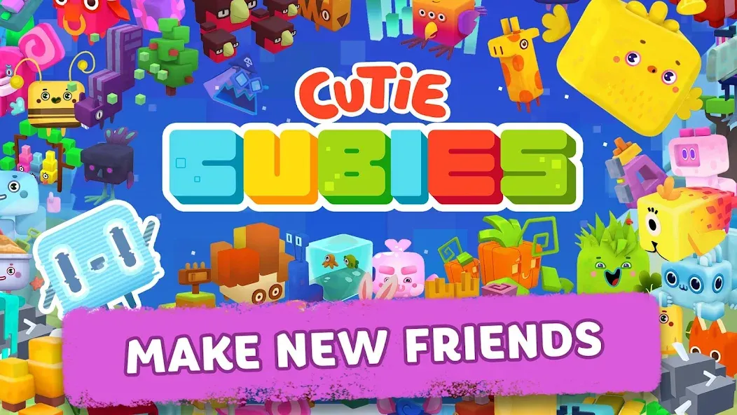 Cutie Cubies [МОД: Меню, Бесконечные монеты и Открытые уровни] Screenshot 2