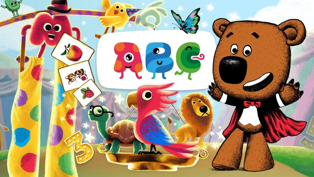 Be-be-bears: Early Learning [МОД: Все открыто, Дополнительные деньги и Меню MOD] Screenshot 1
