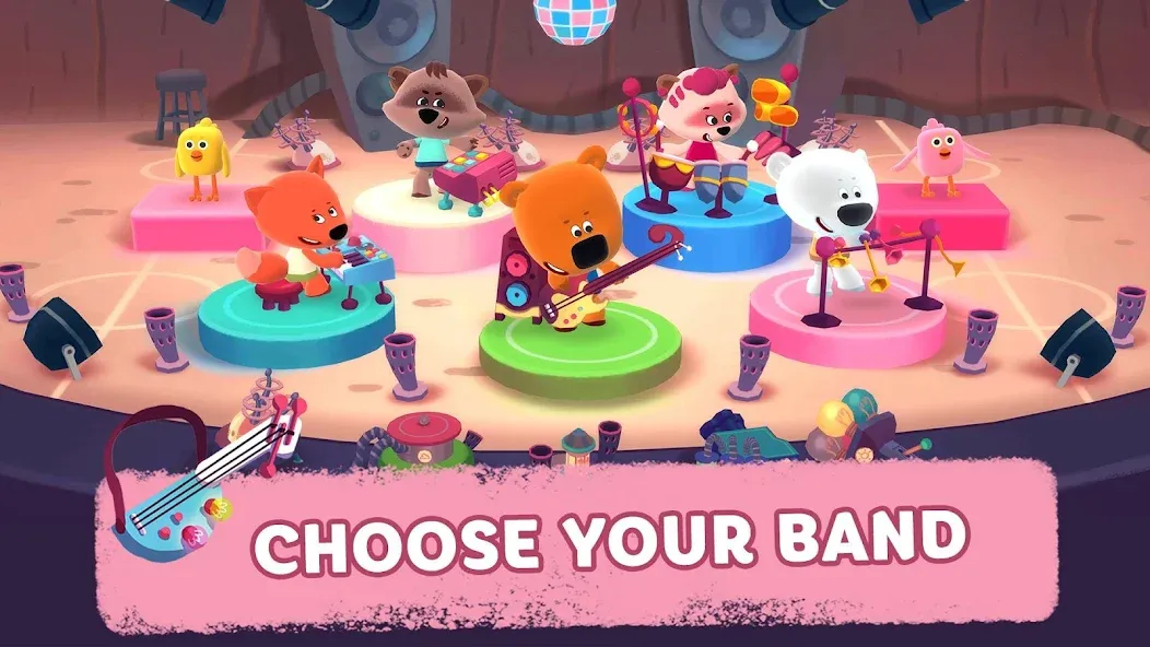Rhythm and Bears [МОД: Много монет, Открытые уровни и Мега MOD] Screenshot 2