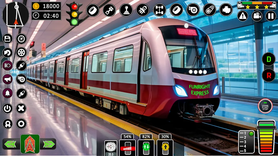 City Train Games Driver Sim 3D [МОД: Бесконечные деньги, Монеты и Мега MOD] Screenshot 1