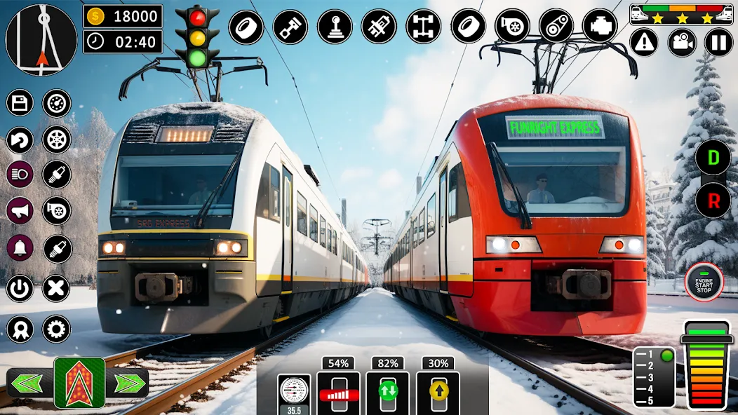 City Train Games Driver Sim 3D [МОД: Бесконечные деньги, Монеты и Мега MOD] Screenshot 2