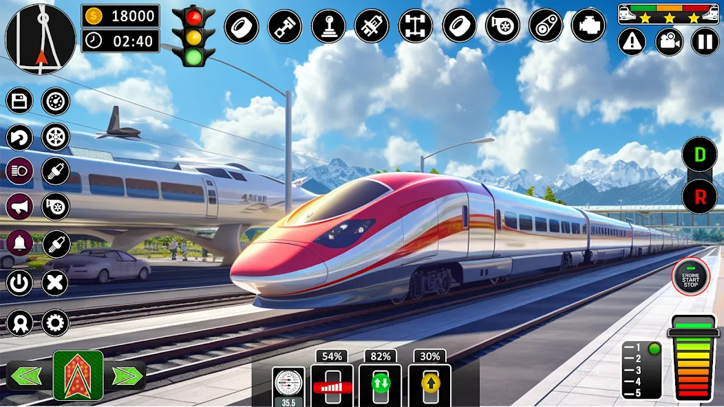 City Train Games Driver Sim 3D [МОД: Бесконечные деньги, Монеты и Мега MOD] Screenshot 4