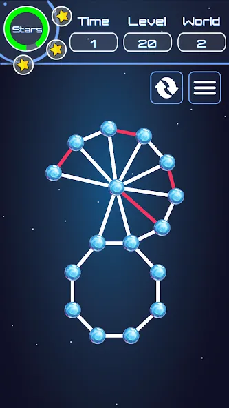 Connect The Dots (Коннект зе Дотс) [МОД: Меню, Бесконечные монеты и Открытые уровни] Screenshot 4