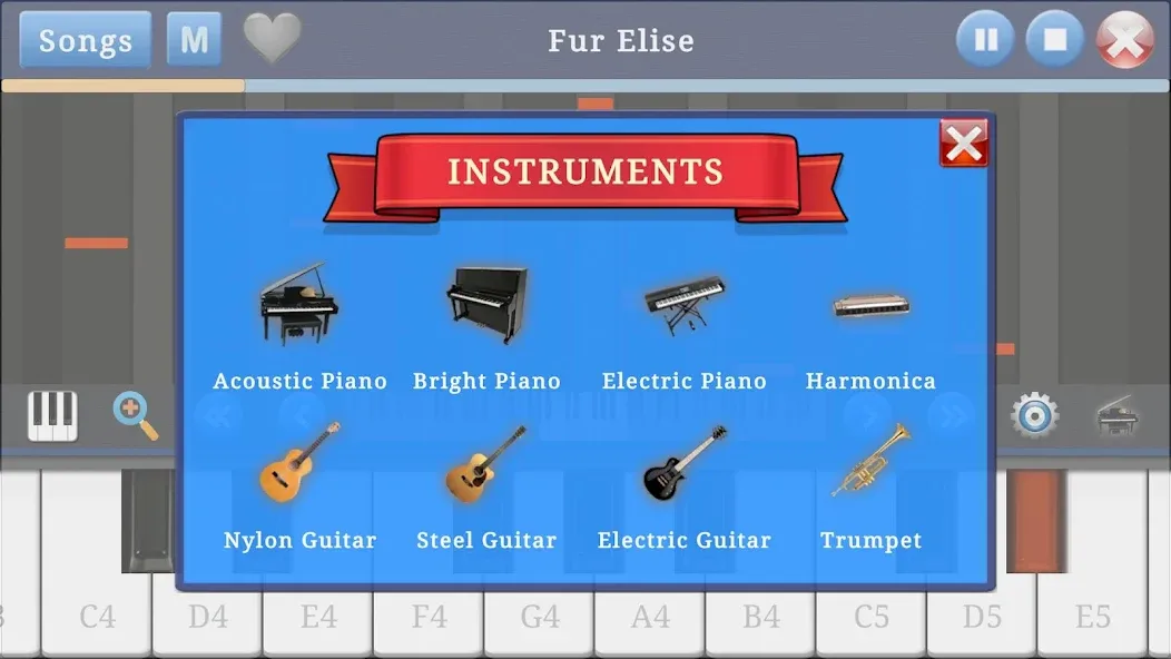 Piano Music & Songs [МОД: Деньги, Монеты и Меню MOD] Screenshot 3