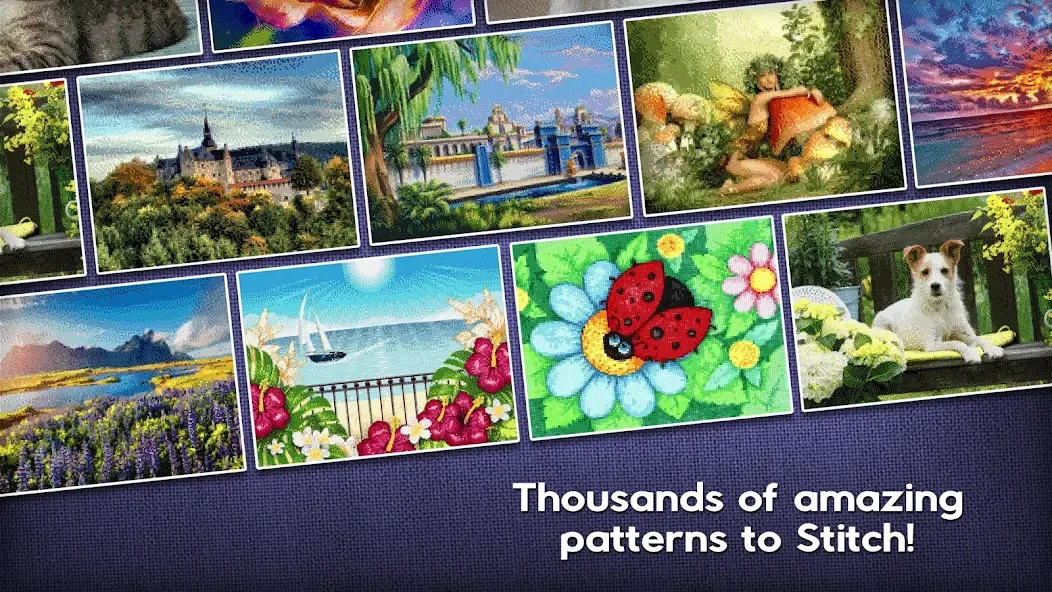 Cross-Stitch World (Кросс) [МОД: Все открыто, Дополнительные деньги и Меню MOD] Screenshot 3