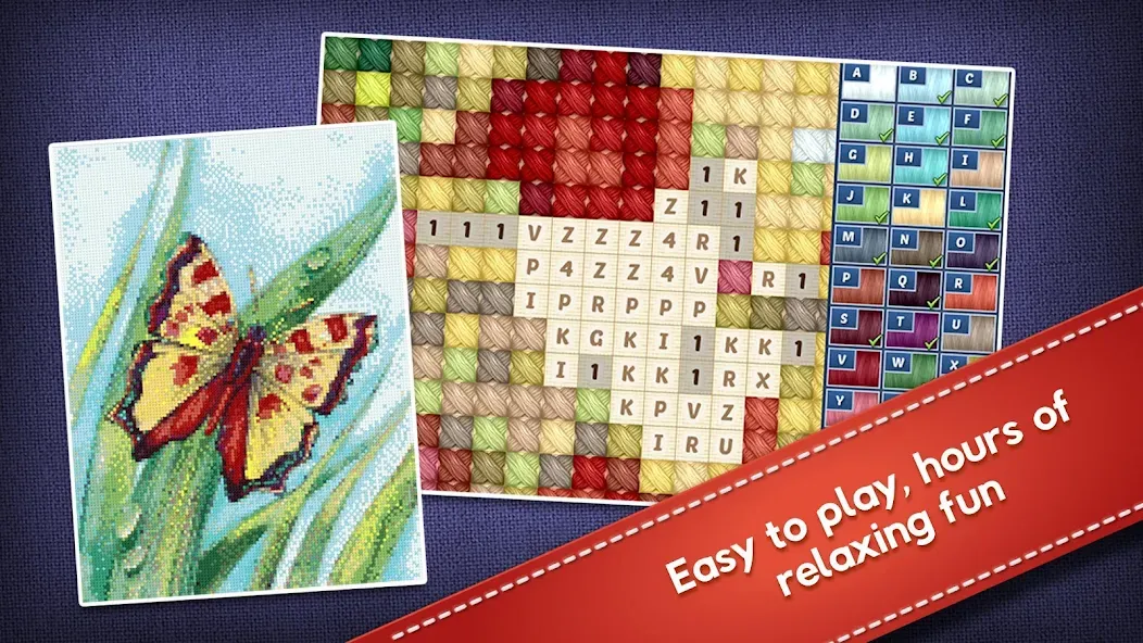 Cross-Stitch World (Кросс) [МОД: Все открыто, Дополнительные деньги и Меню MOD] Screenshot 4