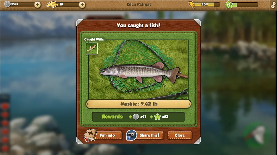 Fishing World (Фишинг Ворлд) [МОД: Много денег, Монет и Все открыто] Screenshot 2