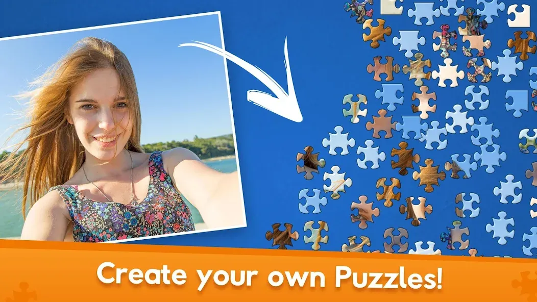 Jigsaw World (Джигсоу Ворлд) [МОД: Меню, Бесконечные монеты и Открытые уровни] Screenshot 5