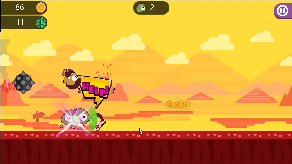 Monster Run: Jump Or Die [МОД: Меню, Бесконечные монеты и Открытые уровни] Screenshot 2
