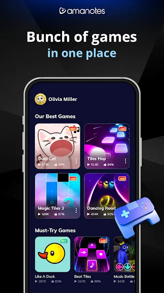 Game of Song - All music games (Гейм оф Сонг) [МОД: Меню, Бесконечные монеты и Открытые уровни] Screenshot 1