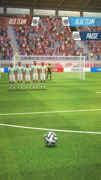 Strike Football Game FreeKick [МОД: Много монет, Открытые уровни и Мега MOD] Screenshot 2