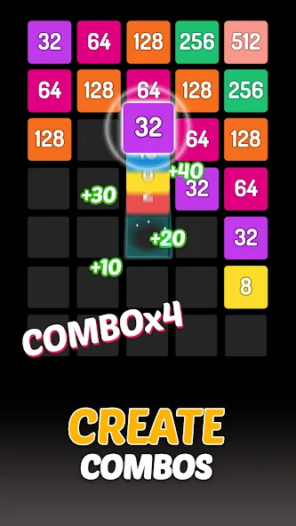 X2 Blocks - 2048 Number Game (Блоки) [МОД: Много денег, Монет и Все открыто] Screenshot 3