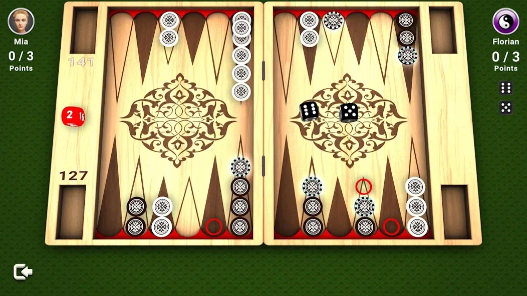 Backgammon -  Board Game [МОД: Меню, Бесконечные монеты и Открытые уровни] Screenshot 2