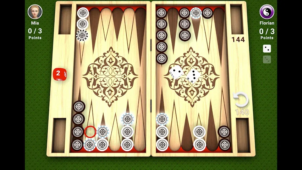 Backgammon -  Board Game [МОД: Меню, Бесконечные монеты и Открытые уровни] Screenshot 5