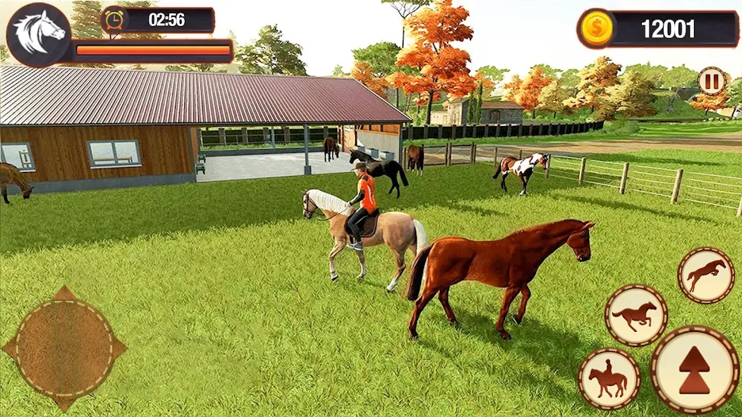 My Horse Herd Care Simulator (Мой симулятор ухода за стадом лошадей) [МОД: Деньги, Монеты и Меню MOD] Screenshot 1