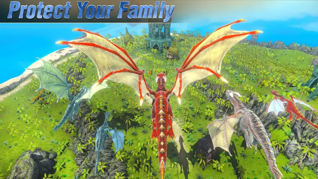 Wild Dragon Craft Family Sim (Легенды Драконов Симулятор Семьи) [МОД: Много денег, Монет и Все открыто] Screenshot 1