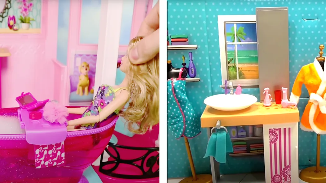 Doll House Design Doll Games (Дизайн кукольного домика игры с куклами) [МОД: Меню, Бесконечные монеты и Открытые уровни] Screenshot 1