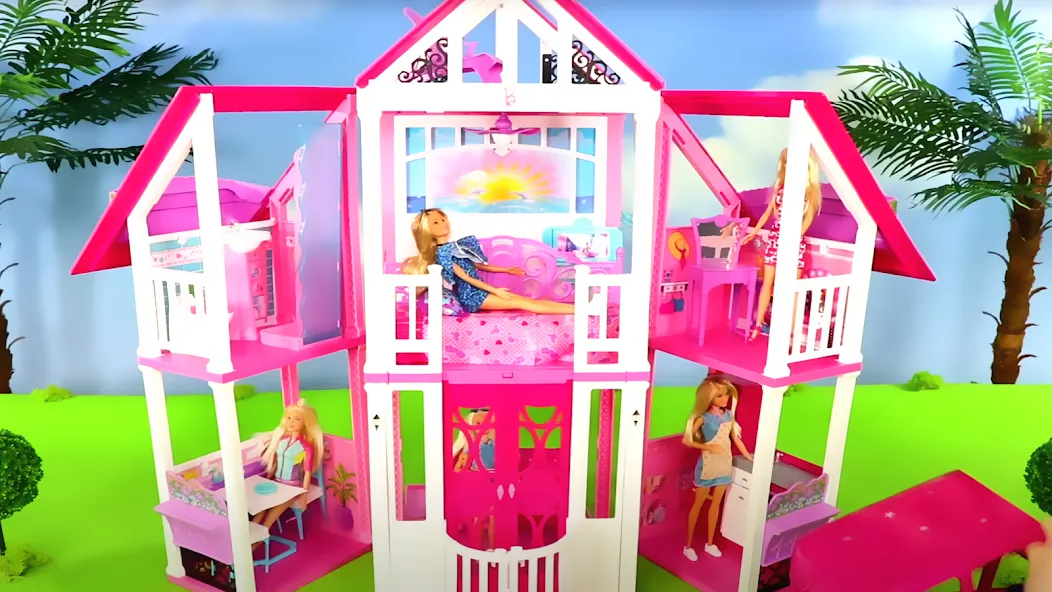Doll House Design Doll Games (Дизайн кукольного домика игры с куклами) [МОД: Меню, Бесконечные монеты и Открытые уровни] Screenshot 2