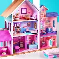 Скачать Doll House Design Doll Games (Дизайн кукольного домика игры с куклами) [МОД: Меню, Бесконечные монеты и Открытые уровни] | Взлом Doll House Design Doll Games на Андроид