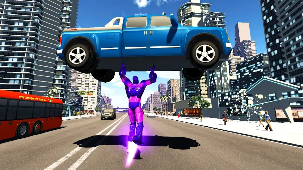 Super city hero:Iron Hero War (Супер сити герой) [МОД: Бесконечные деньги, Монеты и Мега MOD] Screenshot 3