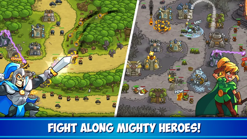 Kingdom Rush Tower Defense TD (Кингдом Раш) [МОД: Бесконечные деньги, Монеты и Мега MOD] Screenshot 3